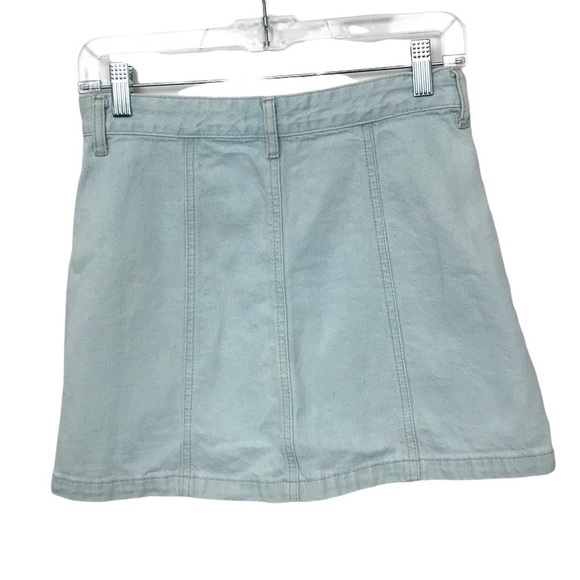 Forever 21 Light Blue Jean Mini Skirt Size 26 - Picture 2 of 11